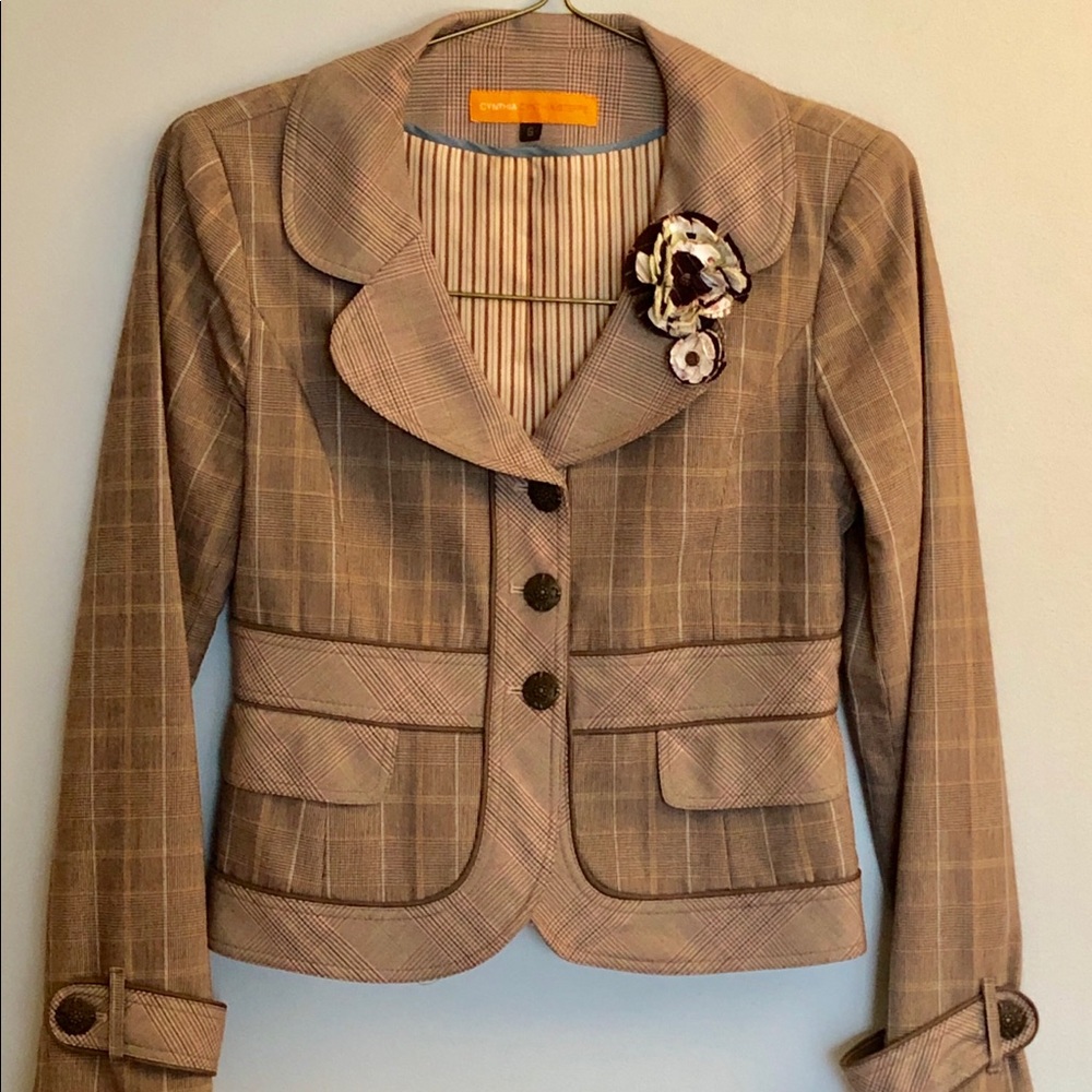 Cynthia Steffe Houndstooth Blazer in Size 6